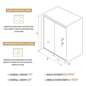 2025 Usine Salle <span class=keywords><strong>De</strong></span> Bains <span class=keywords><strong>De</strong></span> Luxe Mur à Mur <span class=keywords><strong>En</strong></span> Acier Inoxydable Or Cadre Coulissant <span class=keywords><strong>Douche</strong></span> Porte <span class=keywords><strong>En</strong></span> <span class=keywords><strong>Verre</strong></span> - Product Image 6