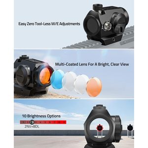 Cvlife Aluminum Red Dot 1x20mm with Riser for <b>Shooting</b> and Outdoors Activities - Product Image 4