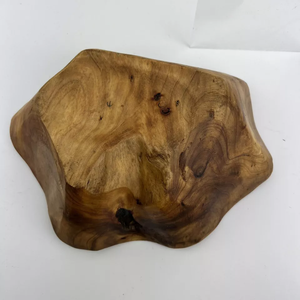 Ensaladera de madera de raíz de cedro artesanal directamente de fabricación cuenco tallado de raíz de cedro - Product Image 2