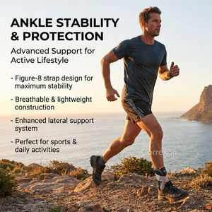 Attelle <span class=keywords><strong>de</strong></span> <span class=keywords><strong>cheville</strong></span> réglable à compression sécurisée pour blessures sportives et récupération, design fin, CE ISO FDA OEM - Product Image 2