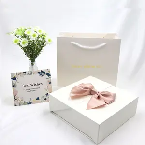 情人节玫瑰花盒带丝带纸板925心形项链旋转花卉礼物母亲节婚礼生日