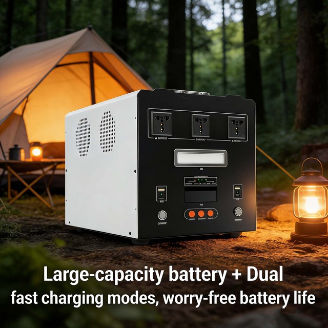 Portable Power Station 2-2.5kWh, Reliable Energy for Home Outages, Camping & Mobile Live Streaming.