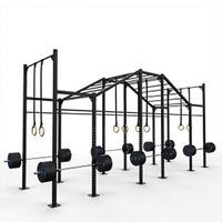 Conception personnalisée en usine de l'équipement de plein air Cross Training Fitness Rig Gym Rack CF Rig cadre d'escalade avec barres de traction
