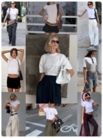 T-shirts en coton mélangé pour hommes et femmes avec motifs imprimés - T-shirts streetwear épais en gros