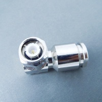 TNC Male Plug Right Angle Clamp RF Coaxial Connector, for RG8 RG213 Coaxial Cable, 50 Ohm, for Testing and Measurement Equipment