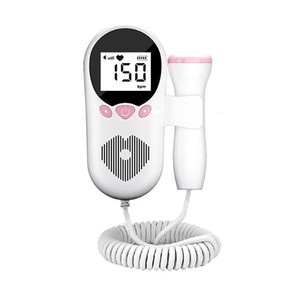 Moniteur de fréquence cardiaque fœtale Doppler médical portable, détecteur de battements cardiaques de bébé et moniteur de mouvements fœtaux pour femmes enceintes, Cross-Bo - Product Image 5