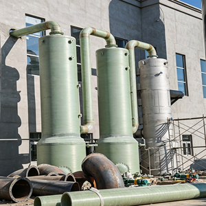 Hebei Tingqian : Tours de désulfuration en <span class=keywords><strong>fibre</strong></span> de verre personnalisées, technologie d'enroulement intégrée, services de pliage et de découpe, finition lisse - Product Image 4