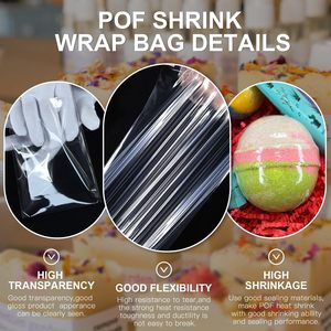POF <b>Heat</b> Shrink <b>Wrap</b> Bags 4X6 Inch 1 Mil Clear Film for Gift Craft Sealing - Product Image 2
