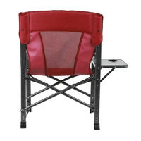 Chaise pliante en métal portable de style moderne avec support de tasse de table d'appoint pour la chasse en plein air, la pêche, le camping et l'école.
