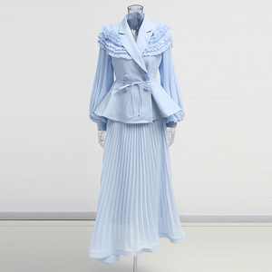 Set of High-end Women's <strong>Clothing</strong> 2025 Early Autumn New Design Sense, Waist Cinching Suit Jacket+high Waist Skirt Two-piece Set - Product Image 3