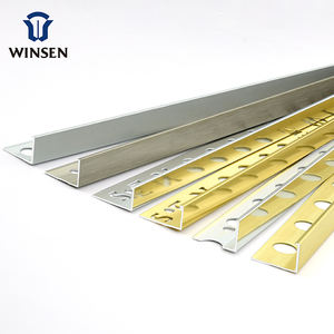 Profilé <span class=keywords><strong>d</strong></span>'angle moderne en L pour <span class=keywords><strong>carrelage</strong></span>, 90 degrés, 8mm 10mm 12mm, en aluminium personnalisé, étanche, durable, installation facile, garantie 5 ans - Product Image 1