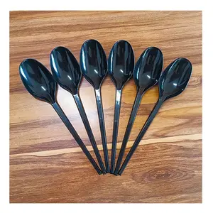 Easy to Use Plastic PS Disposable Medium Weight Soup Spoons Forks Knives Cutlery Sets