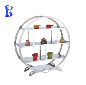 Bien de <span class=keywords><strong>acero</strong></span> <span class=keywords><strong>inoxidable</strong></span> al por mayor buffet de boda de 3 niveles pastel bandeja <span class=keywords><strong>para</strong></span> servir <span class=keywords><strong>el</strong></span> té de la tarde de pie - Product Image 2