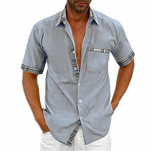Camicie casual slim fit da uomo - Product Image 1