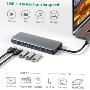 Dodocool 14-in-1 USB C HUB 4k USB C để VGA Gigabit Ethernet 100W PD SD/TF Đầu Đọc Thẻ Type-C - Product Image 3