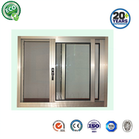 Foshan Fabrik Maßgefertigte Aluminium-Schiebefenster, Schlagfeste Hurrikanfenster und -türen, Glasschiebefenster