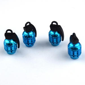 Bouchons de valve en aluminium style grenade pour roues de voiture, camion, moto, vélo - Product Image 6