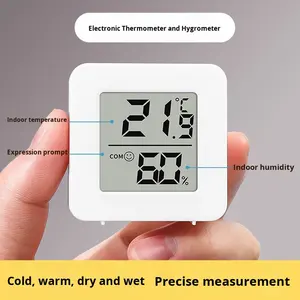 ミニベビー室内温度計壁掛け式乾湿表示検出器高精度電子室内温度計 - Product Image 3