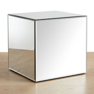 Modern Mirrored <strong>Cube</strong> Stand Beveled Edge Handmade Glass Mirror Coffee <strong>Table</strong> for Living Room Furniture or Bedroom or Hotel - Product Image 6