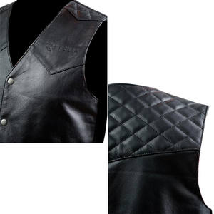 Chaleco de cuero Carburo Logan Negro 4XL - Product Image 4