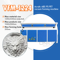 Machine de thermoformage sous vide VFM-1224 pour acrylique, ABS, PS, PET, idéale pour le moulage plastique de panneaux d'escalade et la thermoformage de signalétique – Prix usine