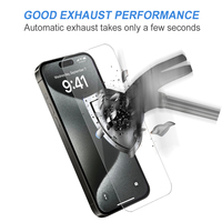 Protecteur d'écran de téléphone portable transparent HD incassable Compatible pour Iphone 14 15 13 10 XR Pro Max 9H 6D 2.5D verre trempé