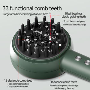 K.SKIN Nouvelle Brosse Professionnelle pour la Croissance des Cheveux avec Lumière LED Bleue, Masseur du Cuir Chevelu, Lisseur de Cheveux - Product Image 6