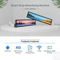 Écran LED ultra-large pour bord de rayonnage de supermarché MILEC, bande publicitaire numérique Android, garantie 3 ans