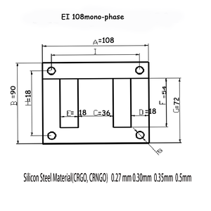 TOP <span class=keywords><strong>10</strong></span> formato popolare <span class=keywords><strong>EI</strong></span> 240 trasformatori di laminazione fatta da macchina di taglio dalla Cina - Product Image 2