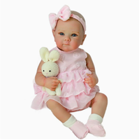 Boneka Bayi Reborn Lucu Grosir untuk Hadiah Anak Perempuan, Mainan Bayi Baru Lahir Simulasi Mirip Asli