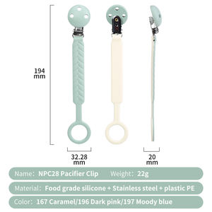 कारखाने कस्टम विभिन्न उपहार बॉक्स समायोज्य आकार बेबी शांतिफायर फीडर हस्तनिर्मित शांतिफायर चेन बच्चे के लिए लक्जरी शांतिफायर - Product Image 2