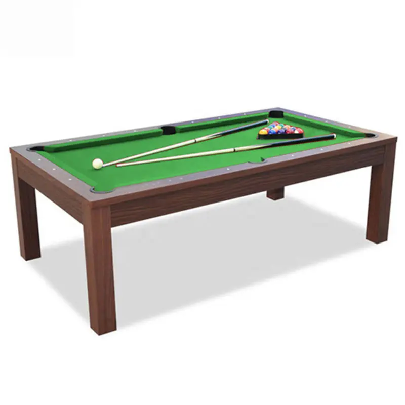 Xing sheng Billard Fabrik heiß verkaufen billige robuste Beine einfaches Design Massivholz Material Abendessen Billardtisch für die Familie