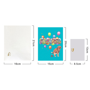 Divertente Biglietto d'Auguri 3D Pop-Up con Golden Retriever, Cartolina Umoristica con Scherzo di Età, Biglietto di <span class=keywords><strong>Compleanno</strong></span> Originale - Product Image 2
