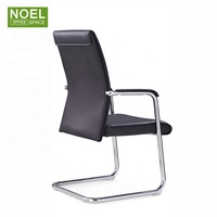 Fauteuil de direction sans roulettes, chaise de réception confortable, ensemble bureau et chaise