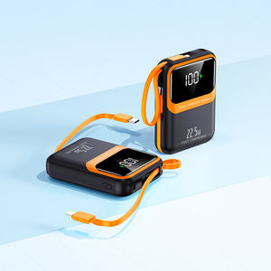 Baterías Externas de Alta Capacidad de 20000 mAh con Cables Integrados y Pantalla LED, Carga Súper Rápida de 22.5 W para Teléfono - Product Image 1