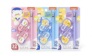 Weiibo Correction Tape & Ball Pen 2 In 1 Dr Bear Design For School Office Use - Product Image 1