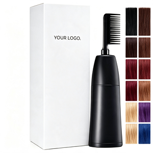 Crème colorante permanente longue durée pour cheveux gris avec peigne applicateur facile – Qualité professionnelle, prix usine - Product Image 1