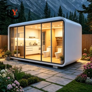 Cabañ<span class=keywords><strong>a</strong></span> Modular Prefabricada de Rápida Construcción para Glamping, Cabañ<span class=keywords><strong>a</strong></span> Tipo Apple Resistente <span class=keywords><strong>a</strong></span> los Rayos UV, Cafeterí<span class=keywords><strong>a</strong></span> en <span class=keywords><strong>la</strong></span> Acantilada, Cabañ<span class=keywords><strong>a</strong></span> Moderna de Madera para Ocio - Product Image 4