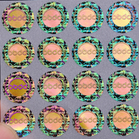 Autocollants holographiques 2D/3D personnalisés, étiquettes holographiques argent/or, autocollants d'étiquettes holographiques