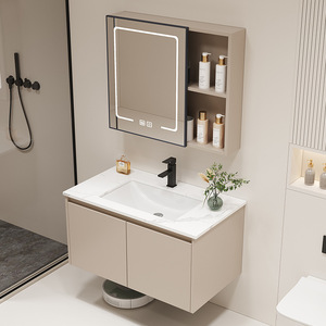 Vanités élégantes aux tons pâles: luxe subtil, sophistication propre, teintes multi-lumineuses pour des vanités de meuble sereines et polies - Product Image 3