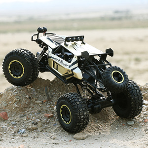 Voiture RC en alliage d'or de grande taille 50 cm, 4x4, tout-terrain, en métal, avec LED, autonomie de 30 minutes, résistante aux chocs - Product Image 6