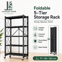 Étagère de rangement multi-niveaux pliable de qualité supérieure, moderne, à poser au sol, pour l'organisation du salon