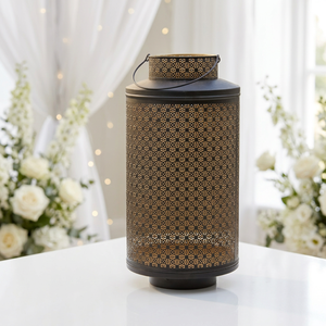 Vente en gros de porte-bougies marocains personnalisés de différentes tailles pour la décoration de mariages - Product Image 2