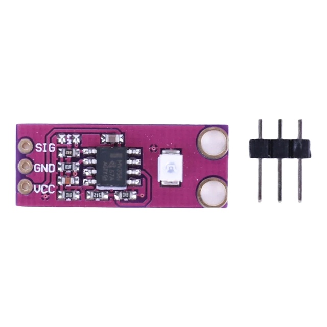 GUVA-S12SD UV Detection Sensor Module High Sensitivity 240nm-370nm Light Sensor 2.5V-5V Ultraviolet Ray Module