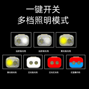 Headlamp Led Rechargeable Battery 800Mh Red Light Mosquito Repellent Hiking Outdoor Use - Product Image 5