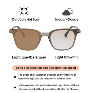 แว่นกันแดด Partagas แฟชั่นขายส่ง โลโก้สั่งทำ TR90 ป้องกันแสงสีฟ้า คลิปออน เปลี่ยนสีอัตโนมัติ ป้องกันรังสียูวี 400 สำหรับผู้ชายและผู้หญิง - Product Image 5