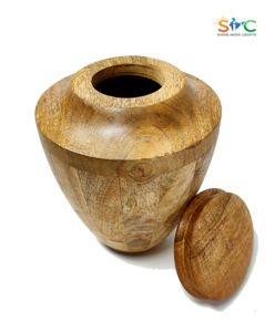 Venta al por mayor caja de urna de madera hecha de madera de mango para cenizas producto de alta calidad mascota y cenizas humanas olla urnas producto conmemorativo - Product Image 4