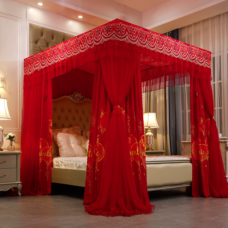red Double-layer double-pole
