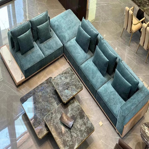 Sang trọng cao cấp sang trọng thanh <span class=keywords><strong>l</strong></span>ịch <span class=keywords><strong>L</strong></span> hình dạng SOFA PHÒNG KHÁCH phong cách vải <span class=keywords><strong>chesterfield</strong></span> thiết kế sofa - Product Image 1