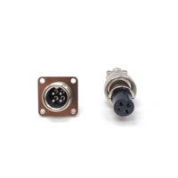 Vente d'usine GX12 RS765 Prise mâle carrée Prise femelle 2 3 4 5 6 7 broches Connecteur électrique circulaire M12